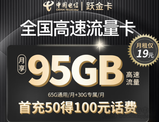有沒(méi)有流量多的手機(jī)卡？電信躍金卡|大流量卡的上網(wǎng)卡